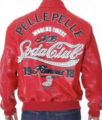 Men's Red Bomber Jacket - Soda Club Jacket