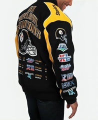 Pittsburgh Steelers Super Bowl Champions Yellow & Black Cotton Jacket