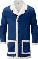 Mens Winter Shearling Leather Long Coats
