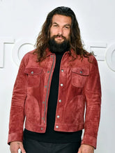 Jason Momoa Aquaman red jacket