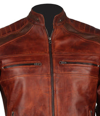 High-quality Waxed Leather Jacket UK