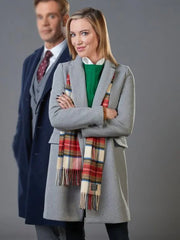 A Royal Christmas Crush Katie Cassidy Wool Coat