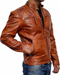 Mens Brown Leather Jacket