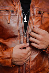 Mens Brown Leather Jacket