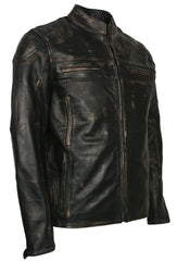 Leather Biker Jacket for Mens