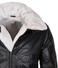 Men’s Black B3 Bomber Shearling Jacket