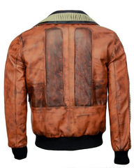 Jedi Survivor Brown Real Leather Cal Kestis Gaming Cosplay Jacket
