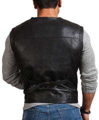 Leather Waistcoat Mens