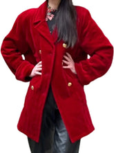 Christmas Red Peacoat
