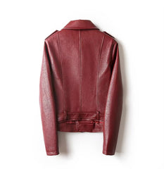 Emilia Clarke Red Leather Jacket - Last Christmas Jacket