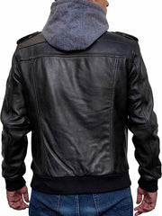 Mens Bomber Leather Jacket