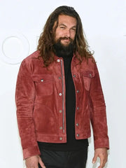 Red suede jacket Aquaman UK