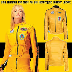 Women's Yellow Moto Jacket