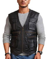 Leather Waistcoat Mens