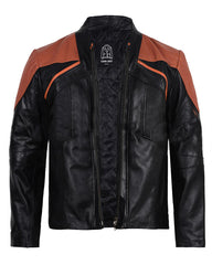 Star Trek Picard Real Leather Geordi La Forge Cosplay Jacket