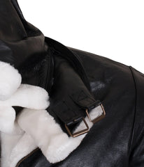 Men’s Black B3 Bomber Shearling Jacket