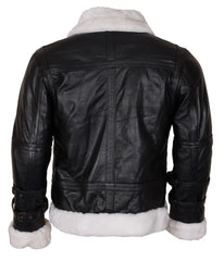 Men’s Black B3 Bomber Shearling Jacket