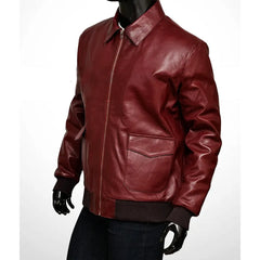 Drak Parda stylish maroon leather jacket