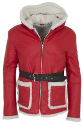 Santa Claus Faux Leather Coat
