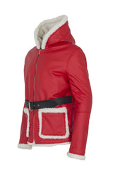 Santa Claus Faux Leather Coat