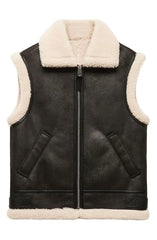 Women's shearling gilets