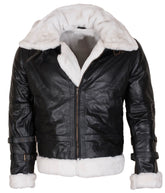 Men’s Black B3 Bomber Shearling Jacket