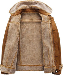 Faux Shearling Leather Jacket UK