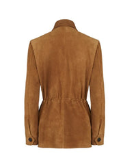 Brown Suede Coat for Women