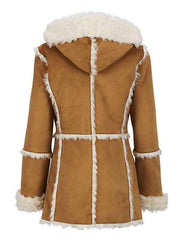 Brown Shearling Winter Coat
