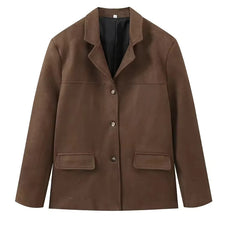Suede jacket for women