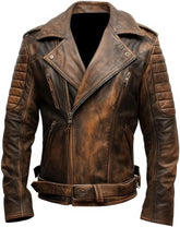 Distressed Leather Jacket