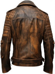 Distressed Leather Jacket