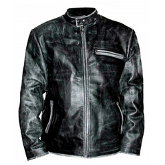 Tom Cruise Distressed Black Leather Jacket