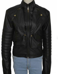 Women's Clary Fray Black Leather Jacket