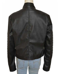 Women's Clary Fray Black Leather Jacket