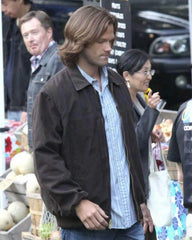 Supernatural Sam Winchester Brown Suede Bomber Jacket