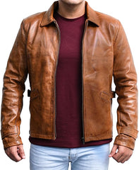 Men's Brown Leather Jacket