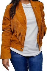 Women’s Western Suede Fringe Coat