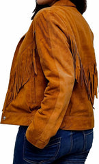 Women’s Western Suede Fringe Coat