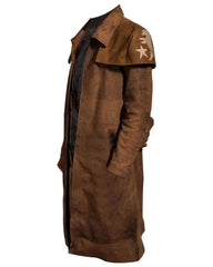 A7 Fallout NCR Veteran Ranger Duster Real Leather Coat
