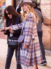 Women's Carrie Bradshaw And Just Like That Plaid Coat