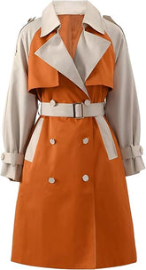 orange trench coat