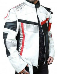 Carlos Descendants 3 White Leather Jacket