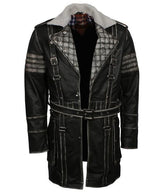 Men's Maxson Black Genuine Leather Battle Coat