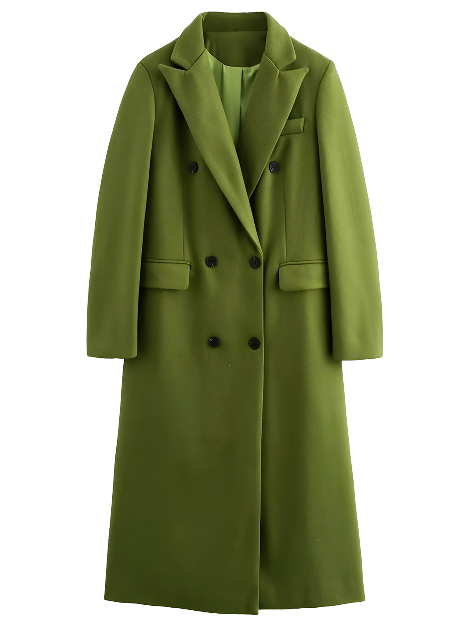 wool coat green