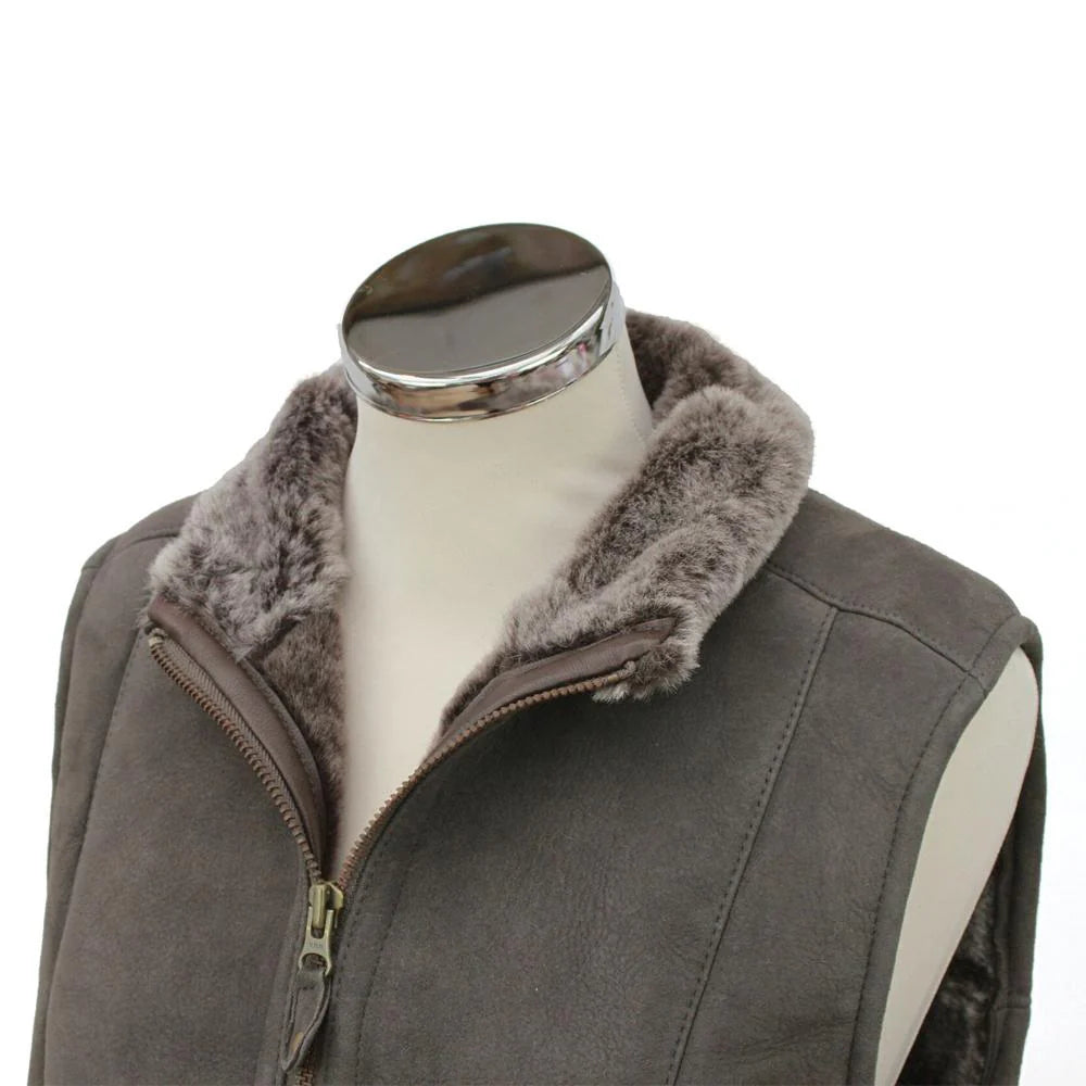 sheepskin gilet