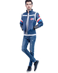 My Chemical Romance Colorful Stripes Blue Jacket