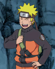 Naruto Shippuden Black and Orange Real Leather Jacket