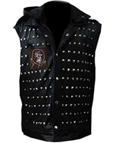 Watch Dogs 2 Wrench Real Leather Studded Black Vest
