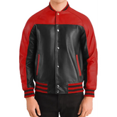 Terry Red and Black Varsity Jacket
